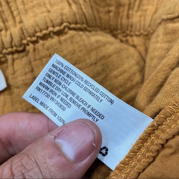 Universal Thread Linen cotton wide elastic waist shorts xxl - Picture 6 of 7